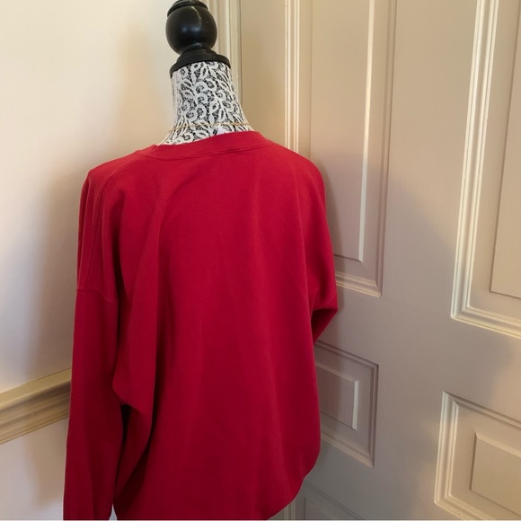 Vintage Red Crewneck Holiday Embroidered Sweater SZ 20 - Picture 8 of 14